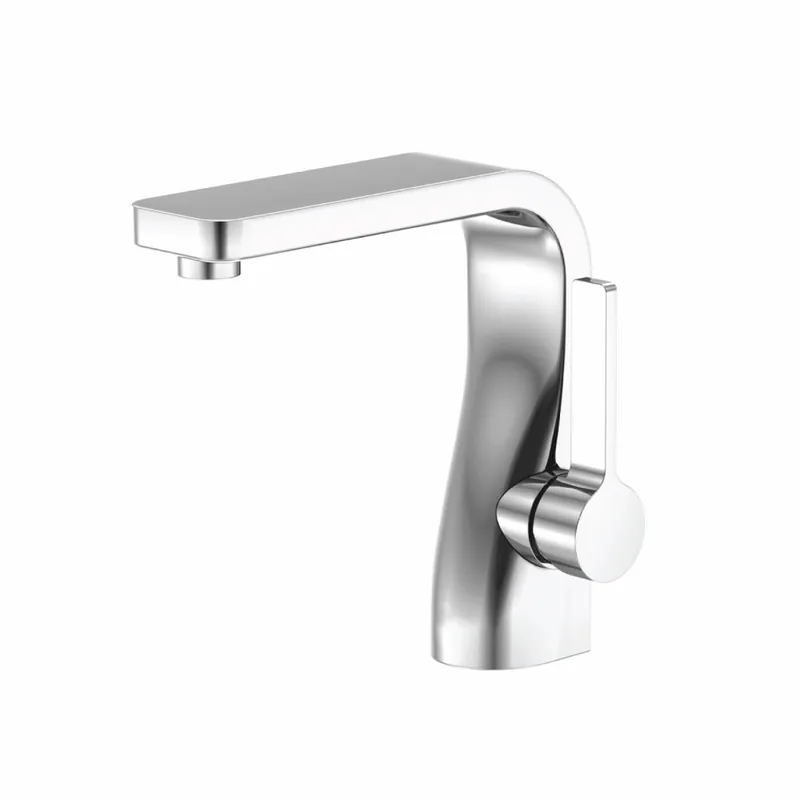 Flusso Faucets Serie 260 6" Single-Hole Chrome Deck-Mounted Bathroom Sink Faucet With Pop-Up Drain Limited Edition