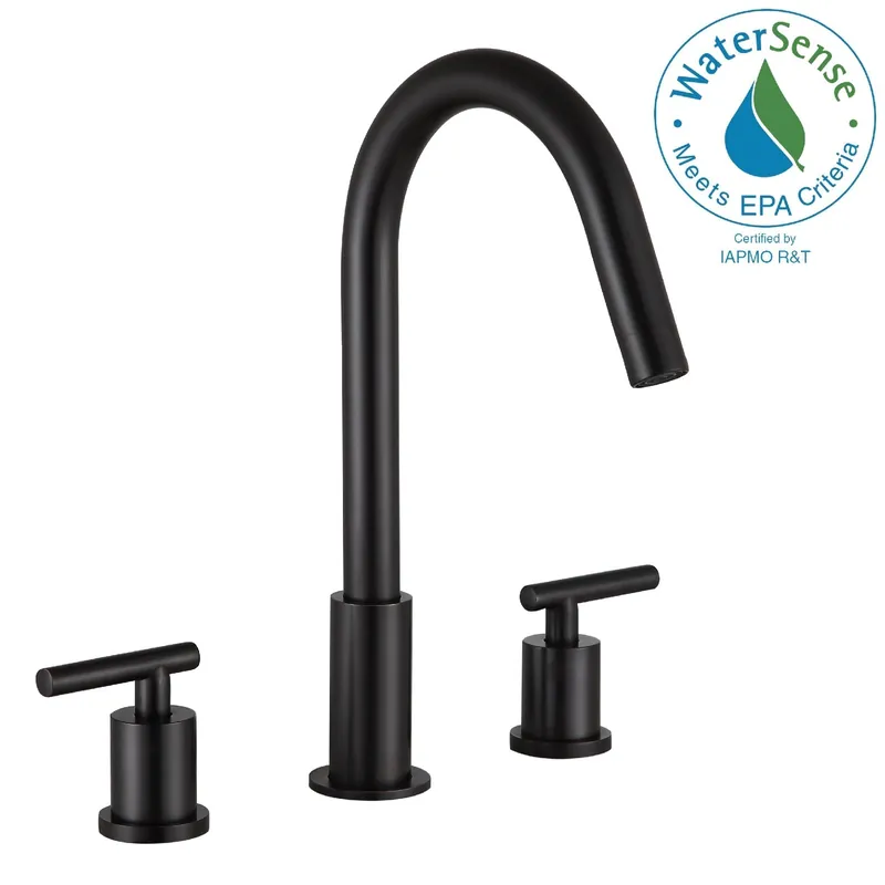 One Day Deal ANZZI Spartan Series 8" Widespread Oil Rubbed Bronze Bathroom Sink Faucet