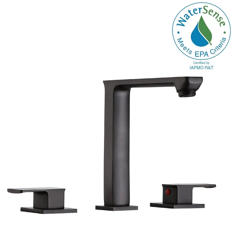 Latest ANZZI Alpine Series 6" Widespread Oil Rubbed Bronze Bathroom Sink Faucet