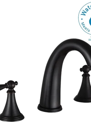 Super Sale ANZZI Queen Series 5" Widespread Oil Rubbed Bronze Bathroom Sink Faucet