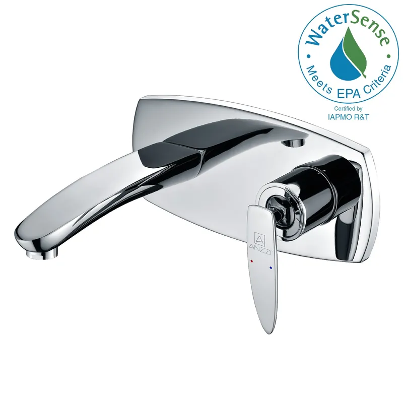 Direct From Manufacturer ANZZI Voce Series 7" Single Hole Polished Chrome Bathroom Sink Faucet