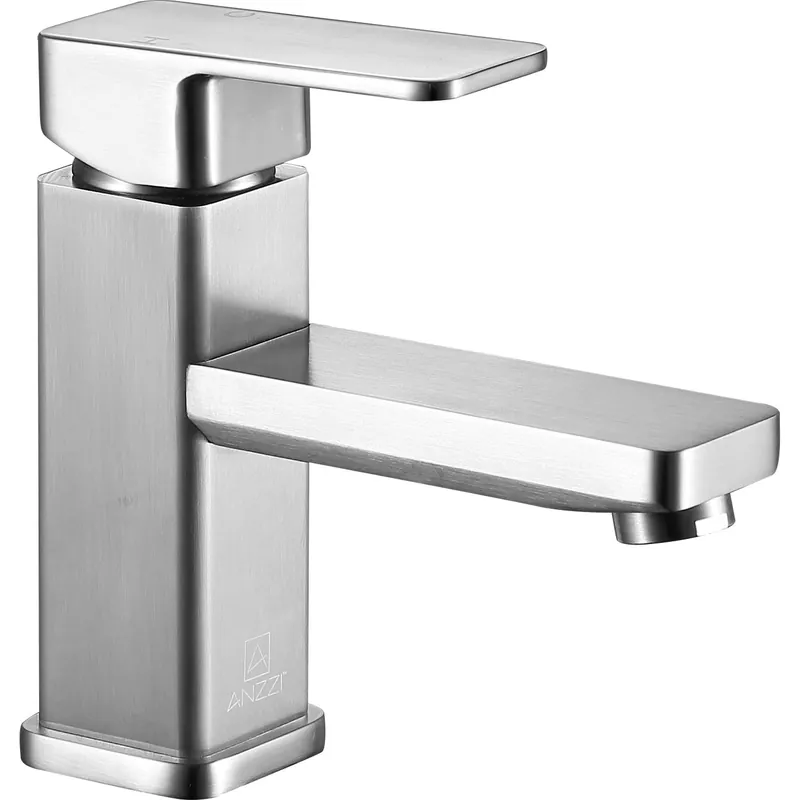 ANZZI Naiadi Series 3" Single Hole Brushed Nickel Bathroom Sink Faucet Express Delivery