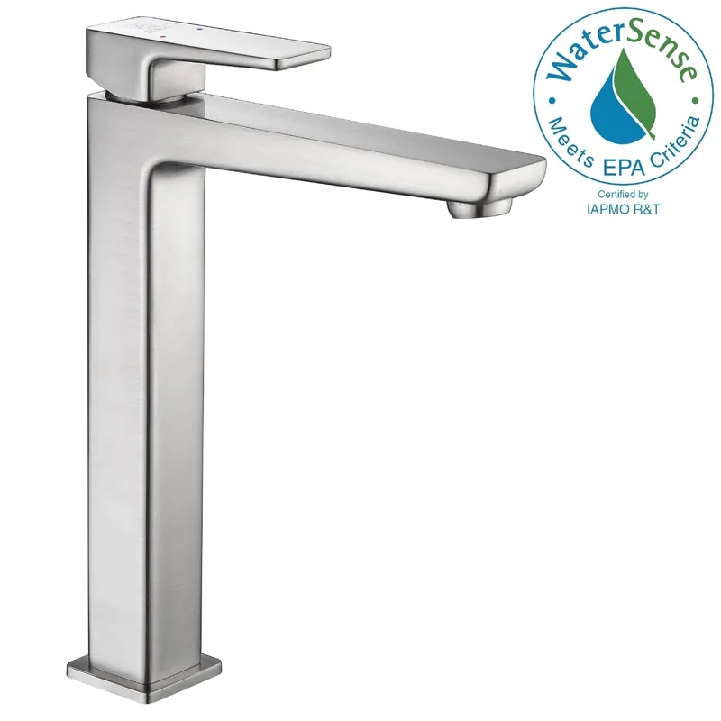 Hot Deal ANZZI Valor Series 9" Single Hole Brushed Nickel Bathroom Sink Faucet