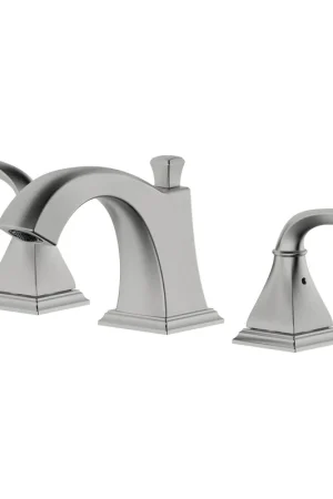Trending Bellaterra Home Kaden 4" Double-Handle Widespread Brushed Nickel Bathroom Sink Faucet With Drain Assembly