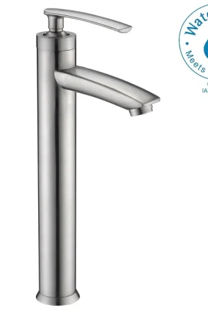 ANZZI Fifth Series 9" Single Hole Brushed Nickel Bathroom Sink Faucet Special Offer