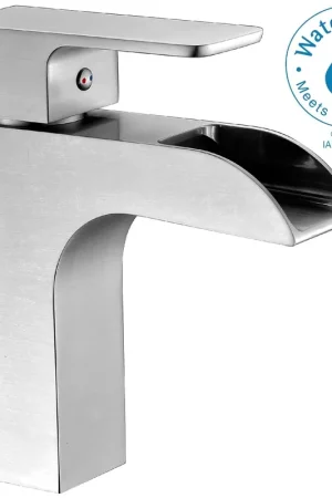 ANZZI Forza Series 4" Single Hole Brushed Nickel Low-Arc Bathroom Sink Faucet Worldwide Shipping