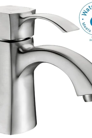ANZZI Alto Series 3" Single Hole Brushed Nickel Mid-Arc Bathroom Sink Faucet Latest