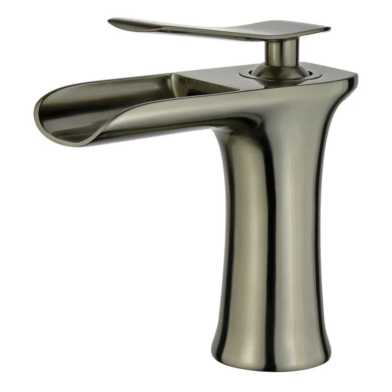 One Day Deal Bellaterra Home Logrono 7" Single-Hole and Single Handle Brushed Nickel Bathroom Faucet