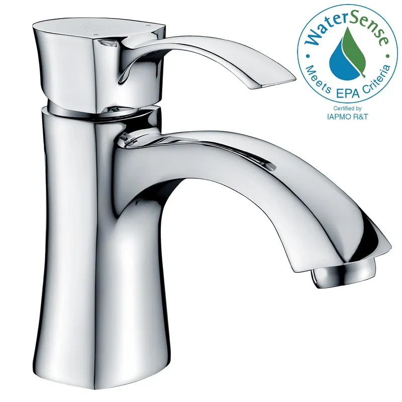 Clearance ANZZI Alto Series 3" Single Hole Polished Chrome Mid-Arc Bathroom Sink Faucet