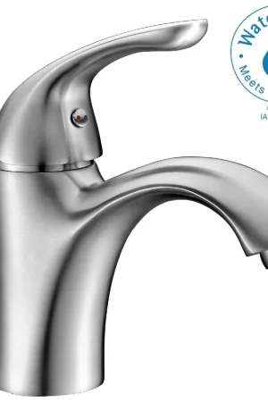 ANZZI Clavier Series 3" Single Hole Brushed Nickel Mid-Arc Bathroom Sink Faucet With Single Lever Handle Exclusive
