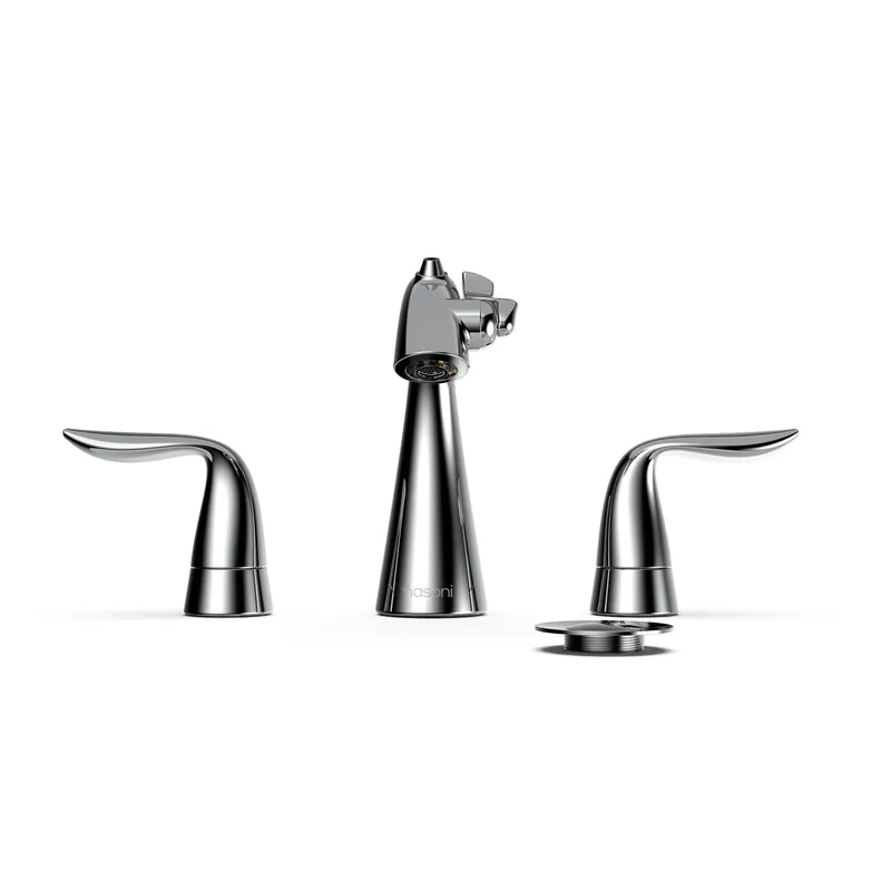 Nasoni Da Vinci 8" Polished Chrome Widespread Fountain Faucet With Pop-Up Drain Get Yours