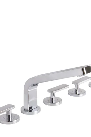 Reduced Price Speakman Vector 5.8 GPM 5-Hole Polished Chrome Deck Mount Tub Filler