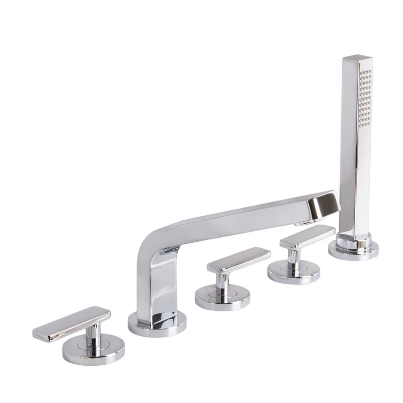 Reduced Price Speakman Vector 5.8 GPM 5-Hole Polished Chrome Deck Mount Tub Filler