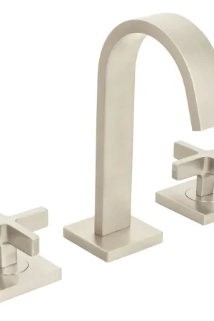 Brand New Speakman Lura 7" 1.2 GPM Cross Handle Brushed Nickel Widespread Faucet
