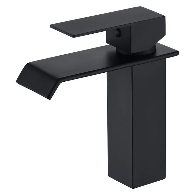 Moreno Nelli 6" x 7" Single Hole Matte Black Single Handle Centerset Faucet Original