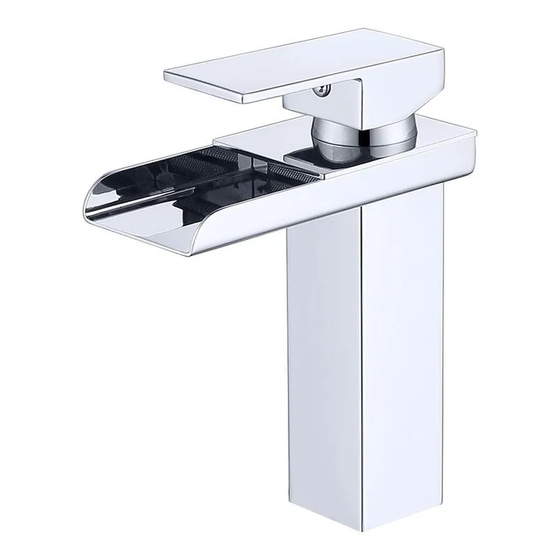 Weekend Sale Moreno Nelli 6" x 7" Single Hole Chrome Waterfall Faucet