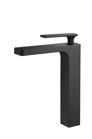 KIBI Infinity Single Handle Matte Black Solid Brass Bathroom Vanity Vessel Sink Faucet Don’t Miss Out