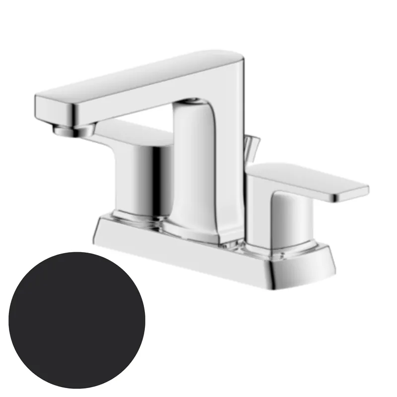 Certified Ultra Faucets Dean Collection Two-Handle 4" Centerset Matte Black Lavatory Faucet