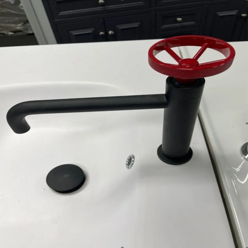 Price Cut Eviva Enza Black Powder Single Handle Bathroom Sink Faucet