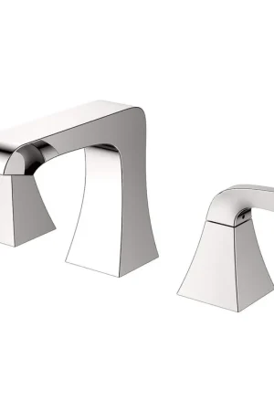 Eviva Butterfly Brushed Nickel Widespread Bathroom Faucet Luxury