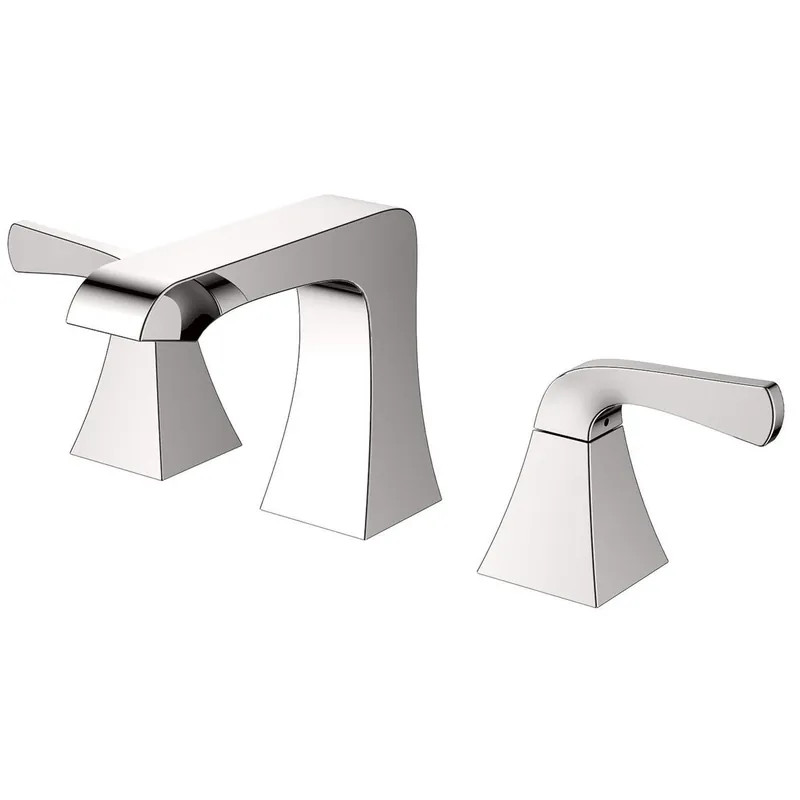 Eviva Butterfly Brushed Nickel Widespread Bathroom Faucet Luxury