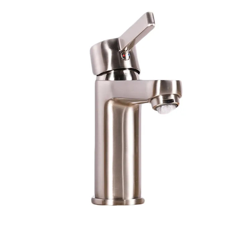 Eviva Silky Brushed Nickel Single Handle Bathroom Sink Faucet Exclusive