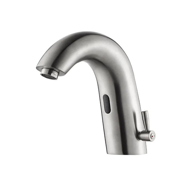 Vinnova Jumilla 7" Single Hole Satin Nickel Automatic Sensor Touchless Bathroom Sink Faucet Luxury