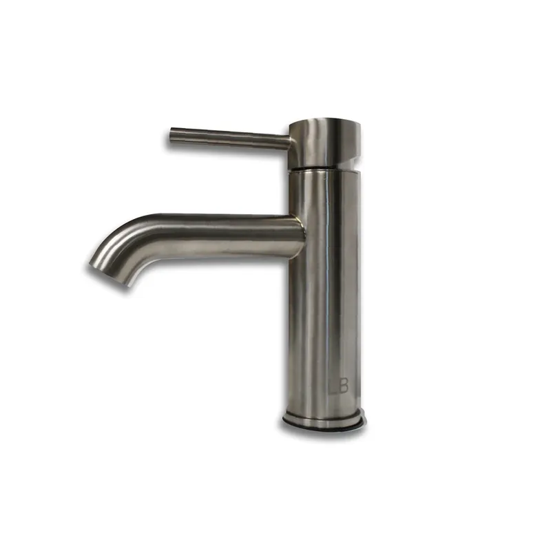 Cambridge Plumbing 8" Brushed Nickel Single Stem Short Vanity Vessel Sink Faucet Premium