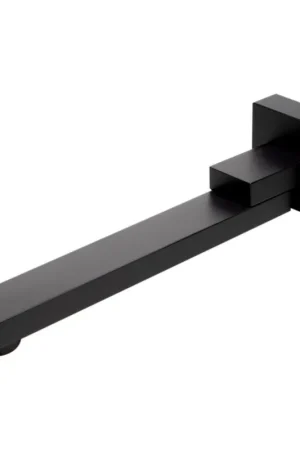 ALFI Brand AB7701-BM Black Matte Wall-Mounted Solid Brass Square Foldable Tub Spout Markdown