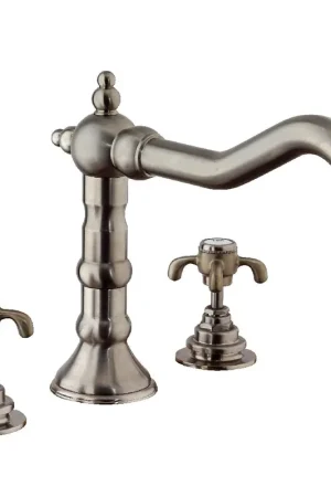 LaToscana Ornellaia Brushed Nickel Roman Tub Faucet With Cross Handles Special Offer