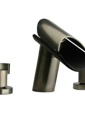 Free Delivery LaToscana Morgana Brushed Nickel Roman Tub Faucet With Wenge Spout