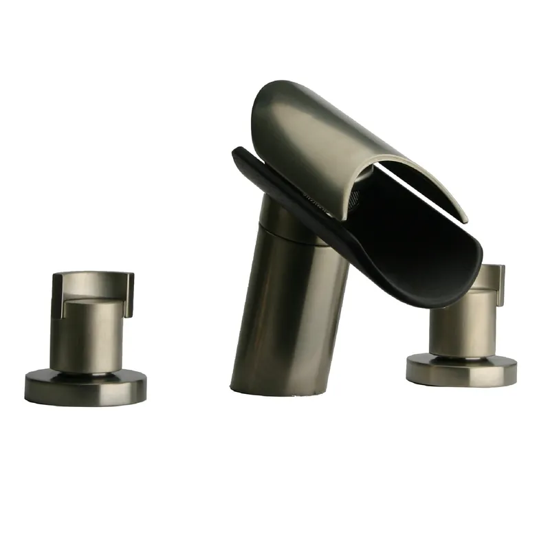 Free Delivery LaToscana Morgana Brushed Nickel Roman Tub Faucet With Wenge Spout