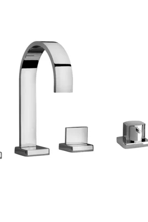 LaToscana Novello Chrome Roman Tub With Lever Handles, Diverter & Handheld Shower Crafted