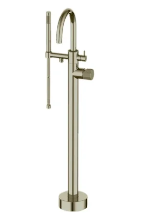 LaToscana Alessandra Brushed Nickel Floor-Mounted Freestanding Tub Filler With Handheld Shower Reduced Price