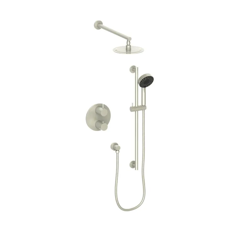 Markdown ZLINE Emerald Bay Brushed Nickel Thermostatic Rain Shower System