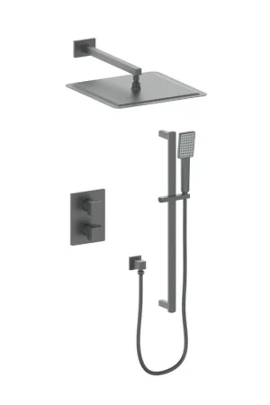 Big Sale ZLINE Crystal Bay Gun Metal Thermostatic Rain Shower System