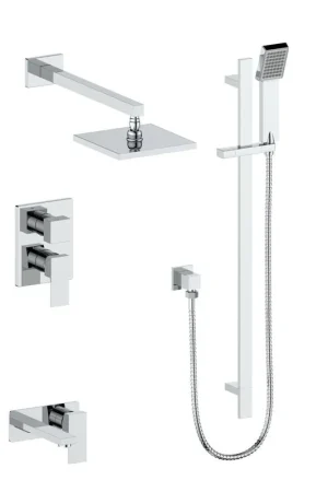 Special Offer ZLINE Bliss Chrome Rain Shower System With Rough-in Valve