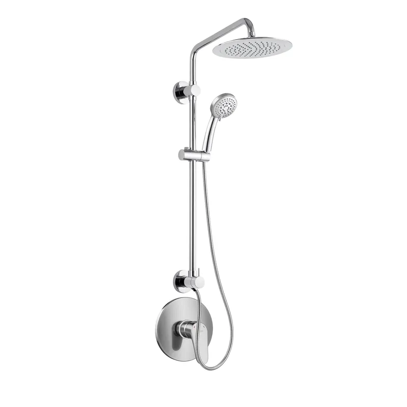 PULSE ShowerSpas SeaBreeze II 1.8 GPM Rain Shower System and Valve Combo in Chrome Finish With 3-Function Hand Shower Secure Checkout