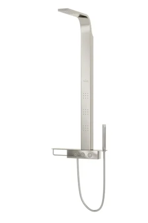 Best Price PULSE ShowerSpas Paradise Rain Shower System in Brushed Stainless Steel Finish With 3-Body Jet and Hand Shower