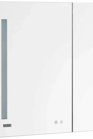 Viral Aquadom Signature Royale Bi-View 30" x 40" Rectangular Medicine Cabinet With Lighting, Defogger, Integrated LED 3X Magnifying Mirror And Electrical Outlet with USB