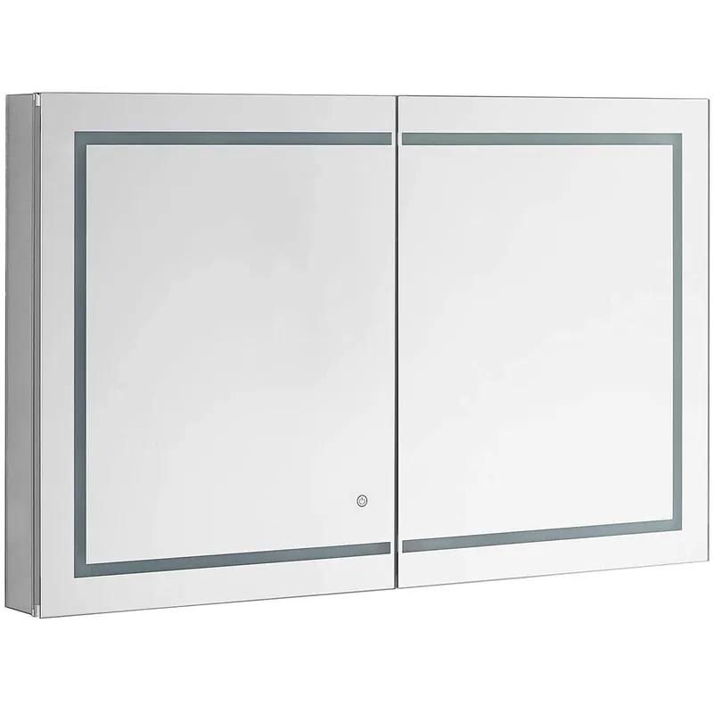 Aquadom Royale Plus 40" x 36" Rectangle Recessed or Surface Mount Bi-View LED Lighted Bathroom Medicine Cabinet With Defogger, Electrical Outlet, Magnifying Mirror Limited Offer