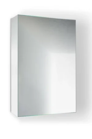 Krugg Reflections Plaza 18" x 30" Single Left Opening Rectangular Recessed/Surface-Mount Medicine Cabinet Mirror With Three Adjustable Shelves Express Delivery