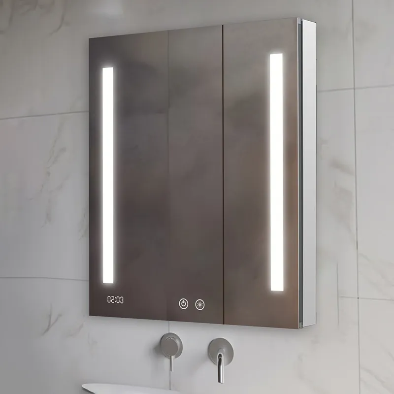 Aquadom Signature Royale 30" x 36" Rectangle Medicine Cabinet With Lighting, Defogger, Integrated LED 3X Magnifying Mirror And Electrical Outlet with USB Secure Checkout
