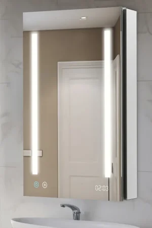 Aquadom Signature Royale 24" x 36" Rectangle Right Hinged Medicine Cabinet With Lighting, Defogger, Integrated LED 3X Magnifying Mirror And Electrical Outlet with USB Best Seller
