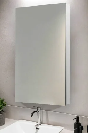 Fresh Stock Aquadom Royale 24" x 40" Rectangular Right-Hinged Recessed or Surface Mount Medicine Cabinet With LED Lighting, Touch Screen Button, Defogger