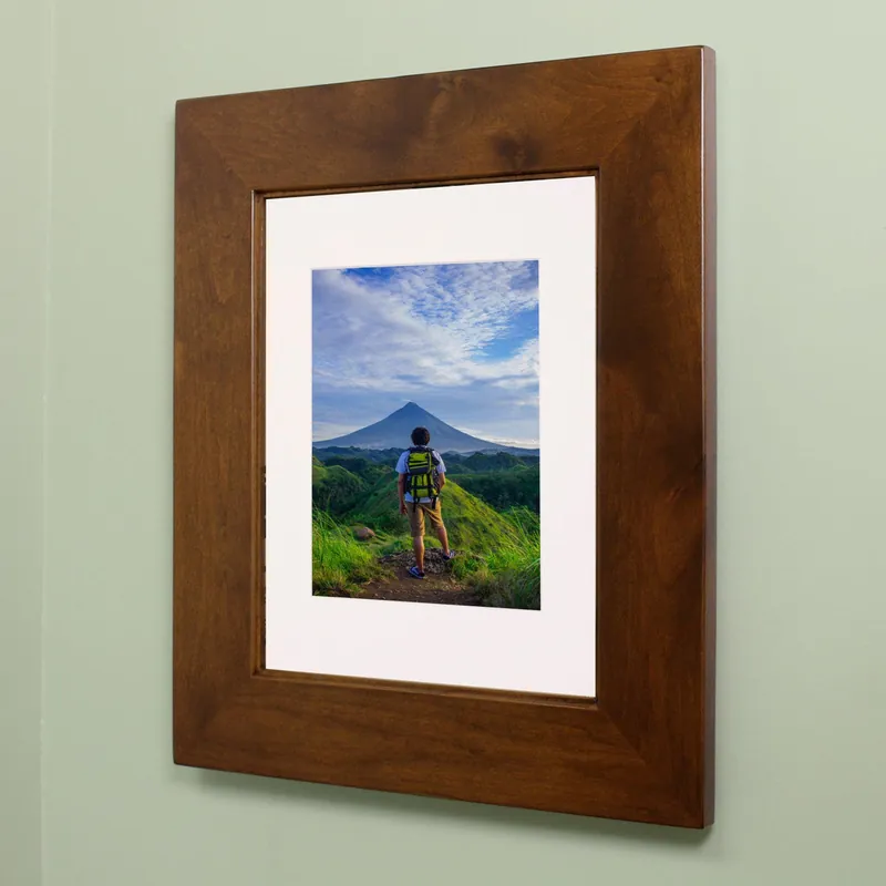 Fox Hollow Furnishings 14" x 18" Caramel Large Natural Interior Recessed Picture Frame Medicine Cabinet Secure Checkout