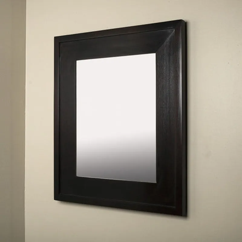 Latest Fox Hollow Furnishings 14" x 18" Coffee Bean Large Special 3" Depth Recessed Picture Frame Medicine Cabinet With Mirror
