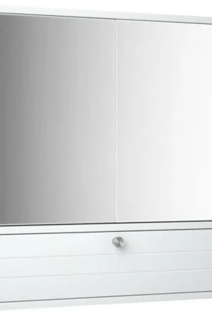 Costway White Double Door Wall-Mounted Bathroom Mirrored Medicine Cabinet Last Chance