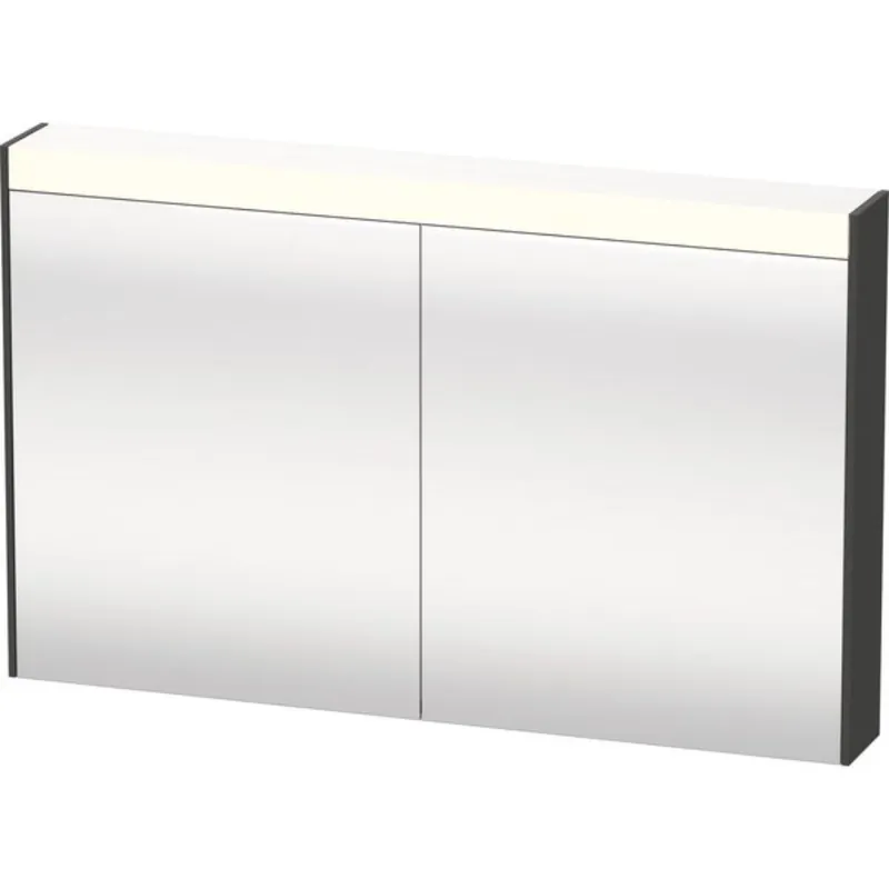 Time-Limited Duravit Brioso 48" x 30" x 6" Mirror Cabinet With Lighting Graphite Matt