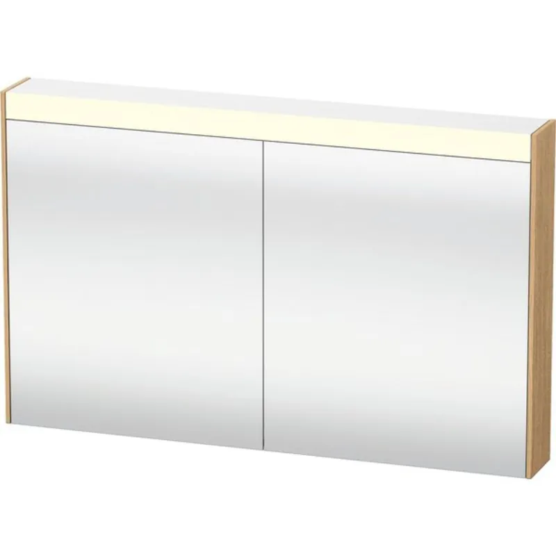 Duravit Brioso 40" x 30" x 6" Mirror Cabinet With Lighting Natural Oak Next Day Delivery
